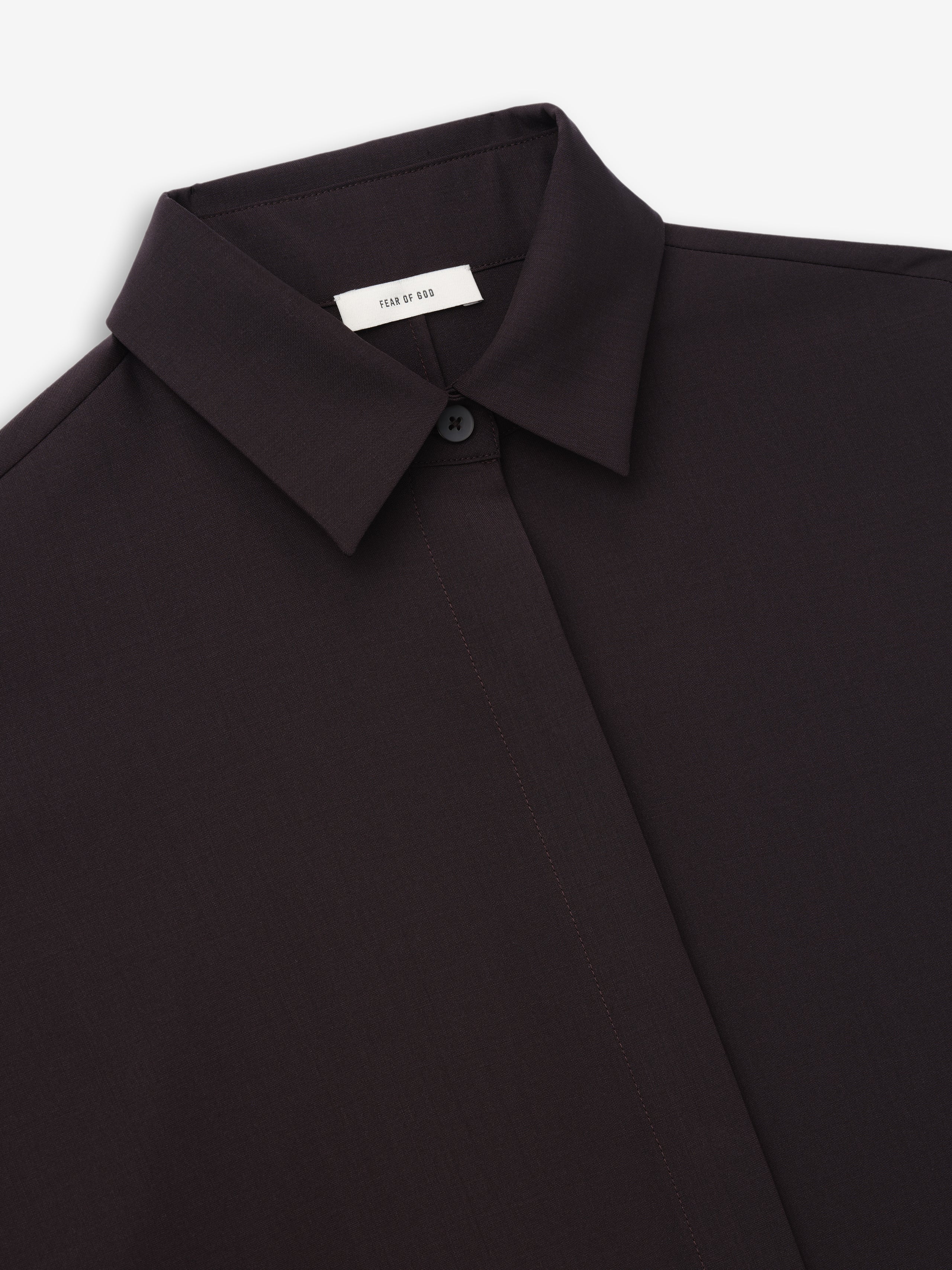 Womens Easy Care Wool Relaxed Shirt - Image 3