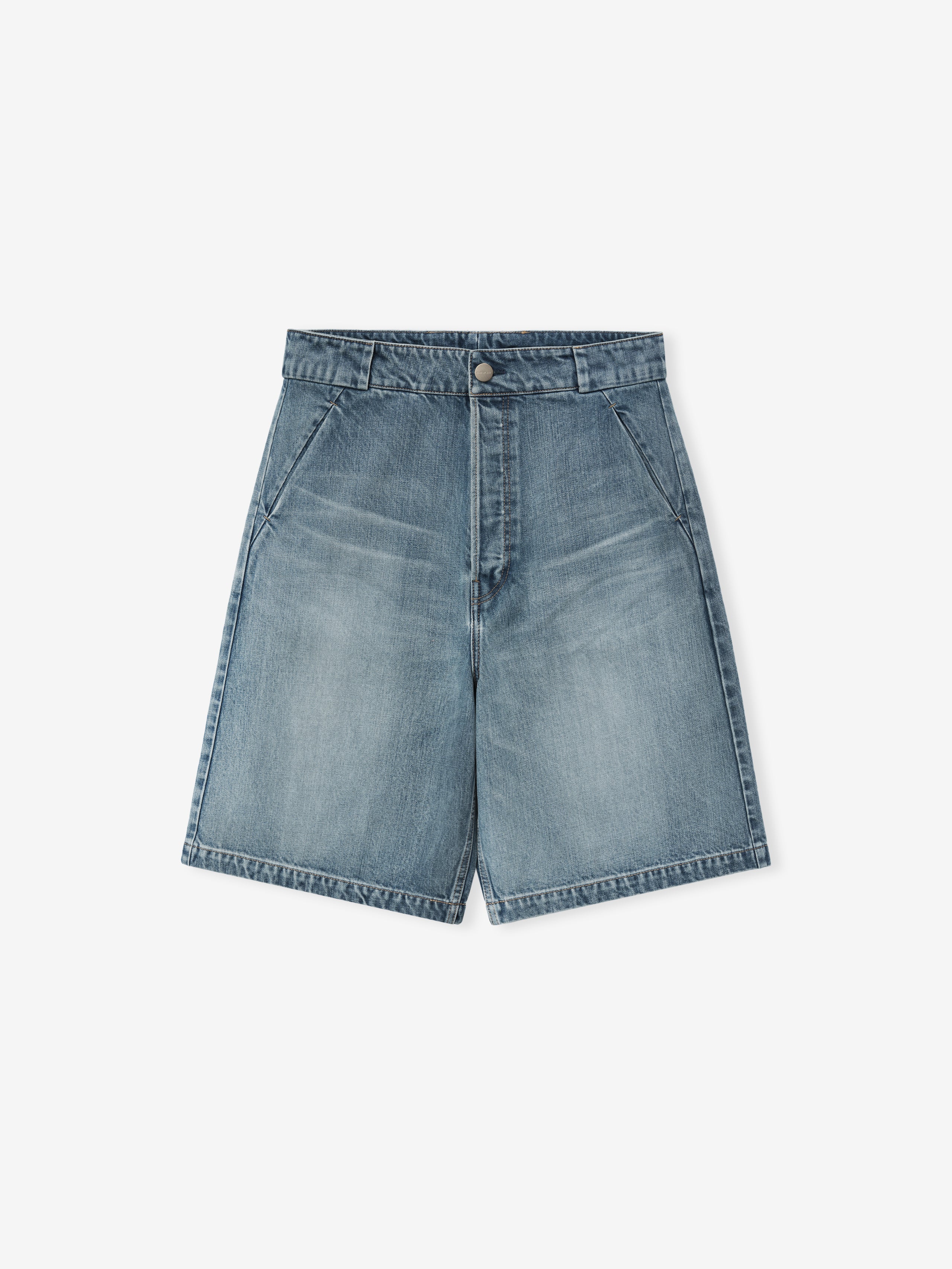 Denim Utility Shorts - Image 3