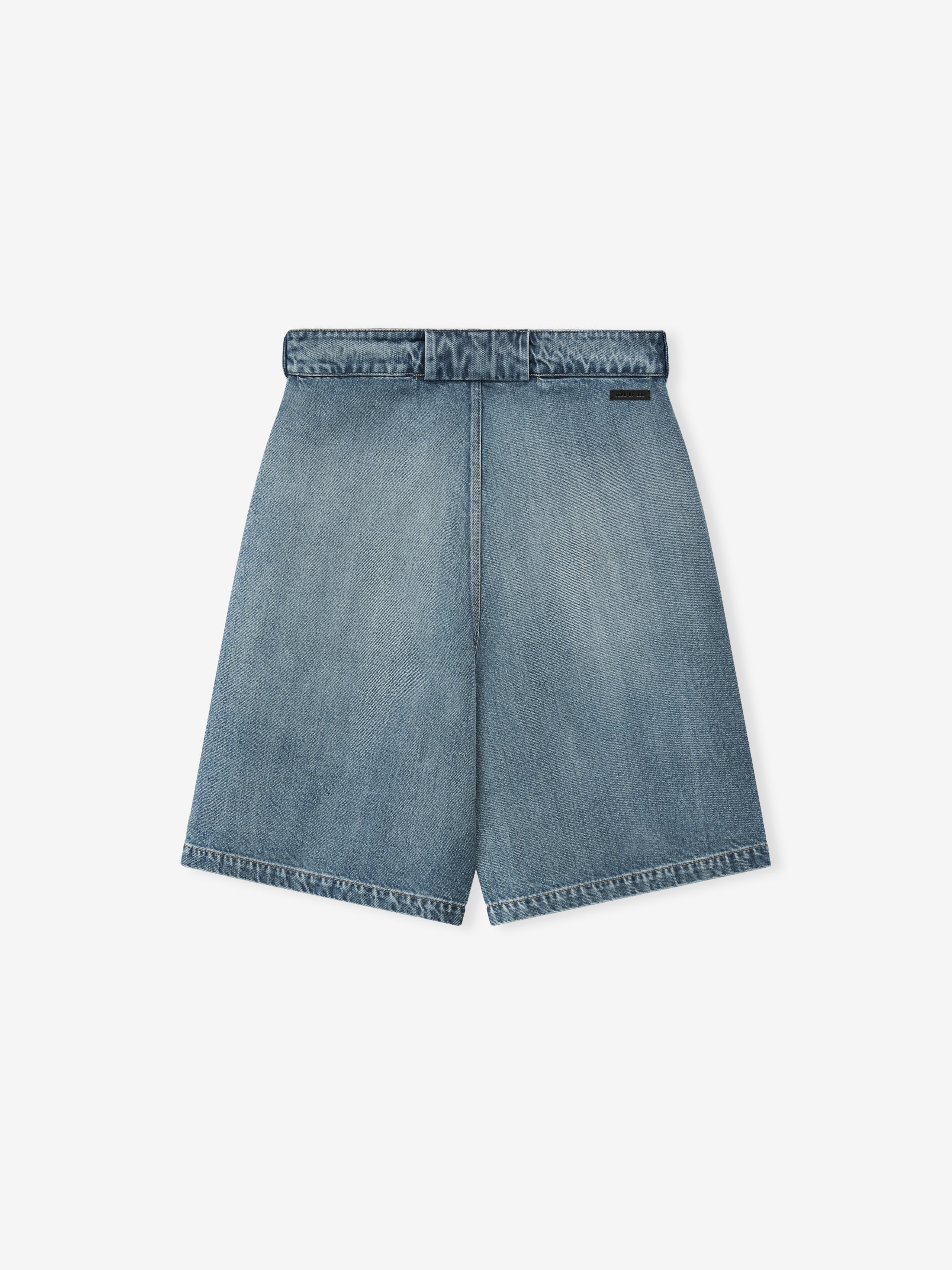 Denim Utility Shorts - Image 4