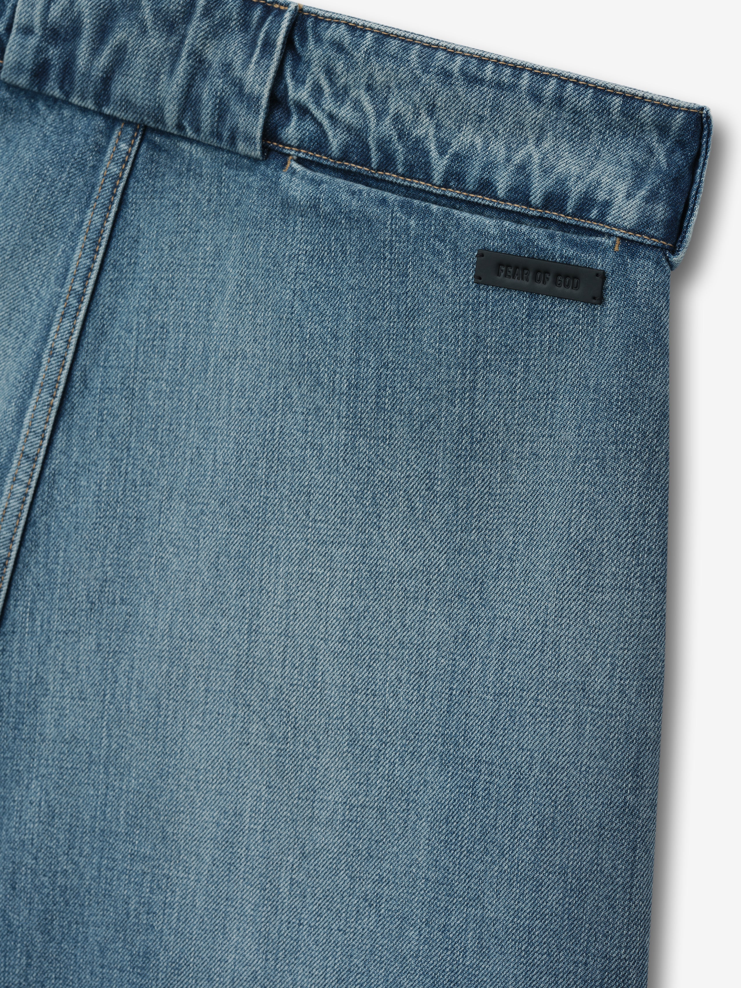 Denim Utility Shorts - Image 6